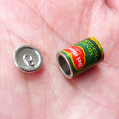 Dollhouse Miniature Mixed Vegetable Can with Removable Lid | Doll House Food Can (9mm x 14mm)