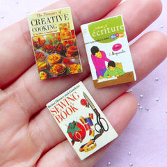 Dollhouse Miniature Books | 1:12 Scale Doll House Library (Set of 3 pcs / 16mm x 24mm)