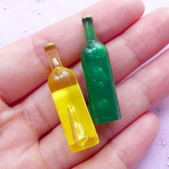 Dollhouse Miniature Wine Bottle Mix | Assorted Doll House Alcoholic Beverage (3 pcs by Random)