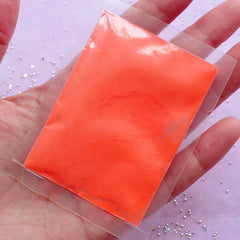 Glow in the Dark Color Pigment for Resin Craft | Nail Art & Resin Jewelry DIY (Neon Majestic Orange / 9 gram)