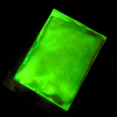 Neon Color Pigment for Resin Cabochon Making & Nail Art | Glow in the Dark Glass Jar DIY (Yellow Green / 9 gram)