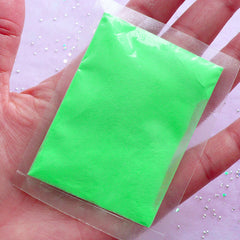 Resin Pigment in Glow in the Dark Color | Decoden Cabochon Making & Nail Decoration (Neon Green / 9 gram)