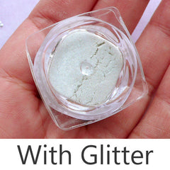 Glitter Pigment for Resin Craft | Resin Jewelry DIY (Opaque White / 1.2 to 1.5 gram)