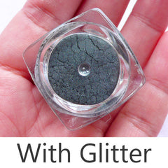 Glittery Pigment for Resin Coloring | Cabochon Craft (Opaque Gunmetal / 1.2 to 1.5 gram)