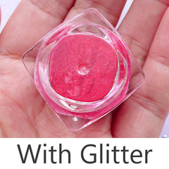 Resin Craft Supplies | Glitter Pigment | Kawaii Cabochon DIY (Opaque Red / 1.2 to 1.5 gram)