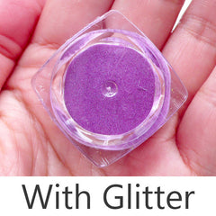 Glitter Pigment Supplies | Kawaii Resin Cabochon Making (Opaque Purple / 1.2 to 1.5 gram)