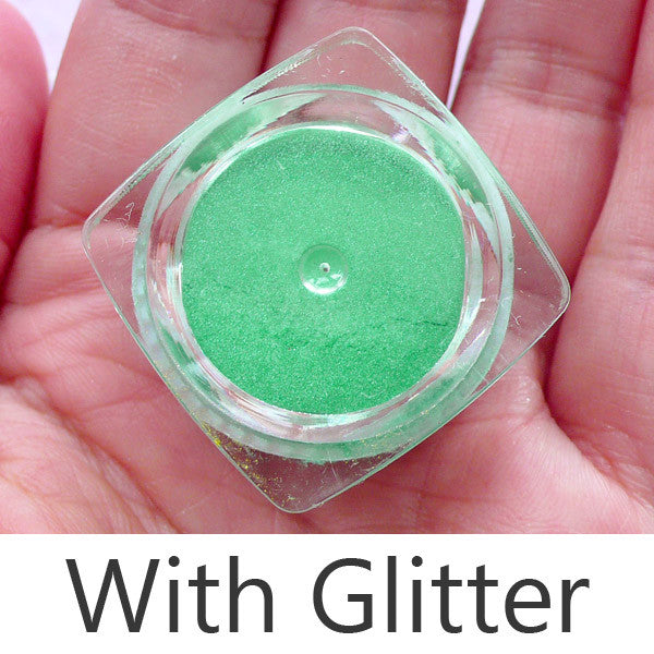 Pearlescence Glitter Powder | Resin Pigment | Cabochon Coloring (Opaque Light Green / 1.2 to 1.5 gram)