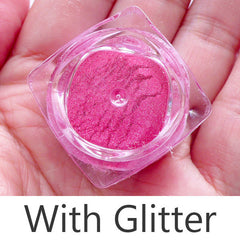 Shimmer Glitter Pigment | Bling Bling Resin Cabochon Making (Opaque Dark Pink / 1.2 to 1.5 gram)
