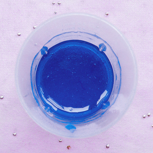 Decoden Cabochon Making | Translucent Dye for Resin Art | Transparent Pigments (Blue / 10 grams)