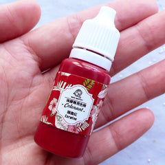 Resin Dye | Resin Pigment for Cabochon Coloring | Colorant for Resin Crafts | Kawaii Resin Art (Carmine Red / 10 grams)