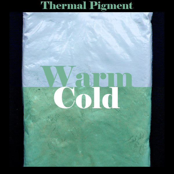 Heat Sensitive Pigment | Thermochromic Pigment | Thermocolor Pigment | Thermal Powder | Color Changing Pigment | Epoxy Resin Colouring (Pear Green / 4 grams)