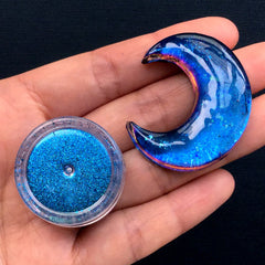Chameleon Pigment Flakes | Colour Shift Pigment | Magical Galaxy Chrome Pigment | Rainbow Effect Pigment | Resin Coloring (0.2 gram / Blue)