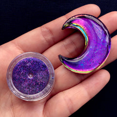 Galaxy Colour Shifting Pigment | Duo Chrome Pigment Flakes | Chameleon Pigment | Resin Color Supplies (0.2 gram / Purple Blue)