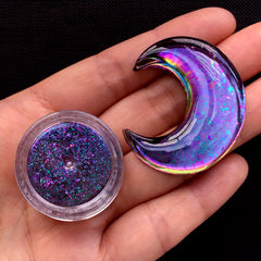 Epoxy Resin Color | Galaxy Chameleon Pigment Flakes | Magical Color Shifting Pigment | Mirror Chrome Pigment (0.2 gram / Blue Purple)