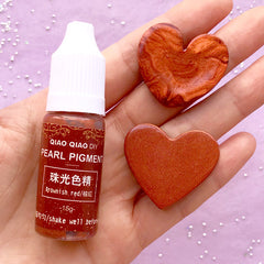 Pearl Colorant Pigment | Shimmer Paint for Resin Crafts | Resin Dye | Resin Color (Brownish Red / 15 grams)