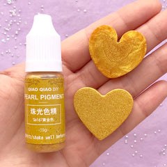 Resin Colorant Pigment | Shimmer Dye for Resin Crafts | Pearl Pigment | Resin Coloring | Resin Painting (Gold / 15 grams)