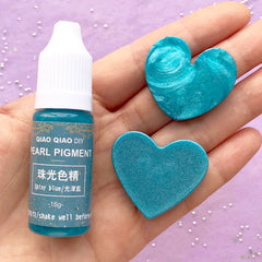 Pearl Resin Colorant | Shimmer Resin Pigment | Resin Dye | Resin Cabochon Coloring | Resin Paint | Resin Crafts (Shiny Blue / 15 grams)
