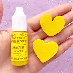 Pearl Pigment Colorant | Shimmer Resin Paint | Resin Dye | Resin Colouring | Resin Jewellery Supplies (Yellow / 15 grams)