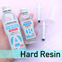 Epoxy Resin Kit in Crystal Clear Color (Hard) | Resin Cabochon DIY (320g / 280ml)