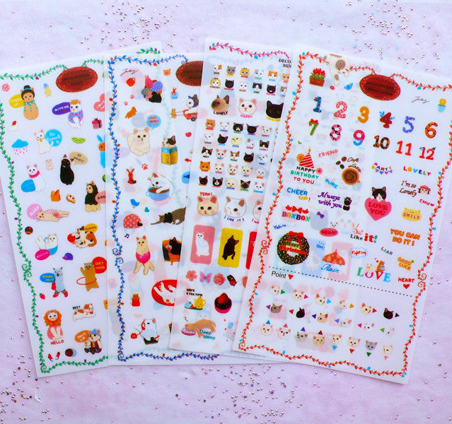 Choo Choo Cat Sticker Pack Version 3 | Kawaii Kitty Planner Stickers ...