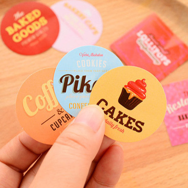 Bakery Shop Stickers | Cookie Patisserie Bread Cake Cafe Confectionery ...