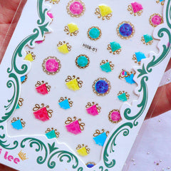 Nail Art Stickers | Diamond Stickers | Crystal Stickers | Rhinestone Stickers | Nail Deco | Home Decoration | Scrapbooking Supplies | Card Embellishments | Mini PVC Stickers