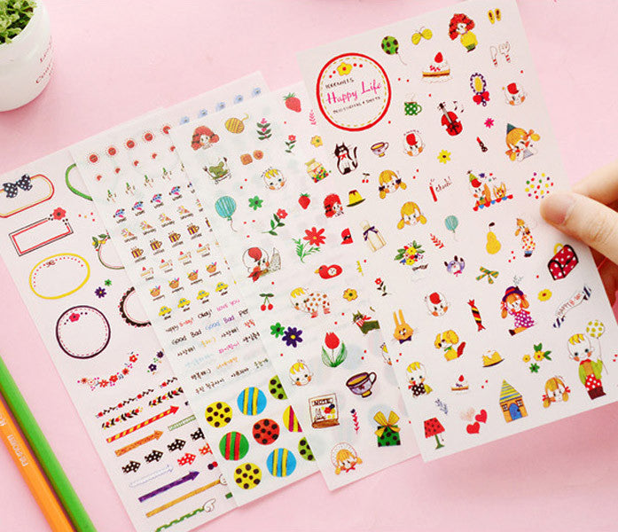 Wild at Heart Box Planner Stickers, Wildflower Stickers