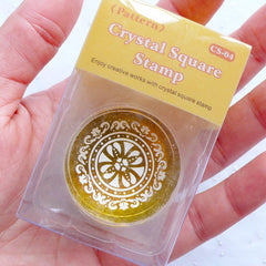 Filigree Doily Stamp | Decorative Rubber Stamp | Round Lace Stamp | Doyley Stamp | Papercraft Supply | Card Decoration | Zakka Scrapbooking | Stationery Shop