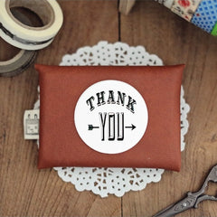 Round Thank You Seal Stickers by Nacoo | Product Packaging | Gift Wrapping | Thanksgiving Day Party Favors | Card Making | Etsy Shop Supplies (9 pieces)