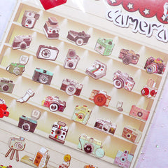 Vintage Film Camera Stickers by Daisyland | Erin Condren Planner Stickers | Scrapbook Embellishments | Travel Journal Stickers | Diary Deco Sticker | Korean Sticker Supplies