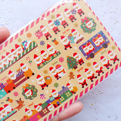 Christmas Planner Stickers | Santa Claus Label | Journal Deco Stickers | Filofax Stickers | Erin Condren Stickers | Kikki K Stickers | Holiday Decoration | December Sticker | Christmas Supplies