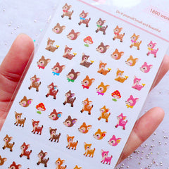 Stickers - Kawaii, Animals & Foods – Fairytale Sticker – MiniatureSweet, Kawaii Resin Crafts, Decoden Cabochons Supplies
