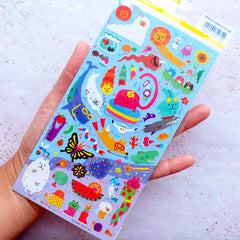 Kawaii Animal Stickers by Mind Wave | Circus Animal Label | Japanese Sticker Supplies | Life Planner Sticker | Home Decoration | Erin Condren Sticker | Filoxfax Sticker | Scrapbooking | Card Making