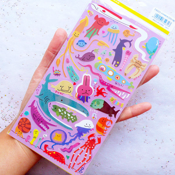 Marine Life Stickers by Mind Wave | Sea Creatures Stickers | Ocean Ani ...