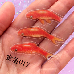 Resin Koi Pond Making | 3D Koi Fish Sticker | Clear Film Inclusions with 3D Painting Effect | Resin Art Supplies (2 Sheets)