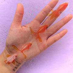 3D Resin Goldfish Painting Sticker | Resin Goldfish Pond DIY | Resin Clear Film Sticker (1 Sheet)