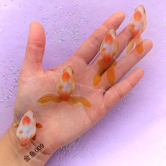 Resin Goldfish Painting Sticker | 3D Resin Art | Resin Koi Pond Painting | Resin Clear Film (1 Sheet)