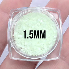 Round Confetti with Glow in the Dark Effect | Dot Confetti | Circle Confetti | Filling Materials for Resin Crafts (1 gram)