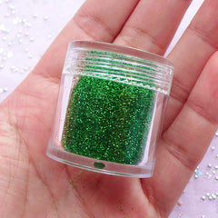 Glitter Powder | Bling Bling Sprinkles | Resin Cabochon Making | Epoxy Resin Craft Supplies (Green / 4-6 grams)