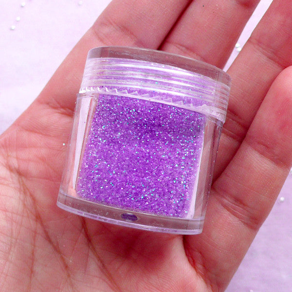 Resin Glitter Powder | Iridescent Fairy Sprinkles | Glitter Phone Case & Nail Art Supplies (Purple / 4-6 grams)