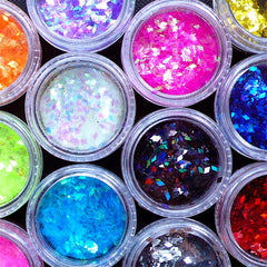Kawaii Pastel Confetti, Iridescent Pastel Glitter, Butterfly Moon He, MiniatureSweet, Kawaii Resin Crafts, Decoden Cabochons Supplies