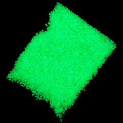 Phosphorescent Sand Particles | Fluorescent Sand | Glow in the Dark Sand | Wishing Jar Pendant | Resin Art (Green / 10 grams)