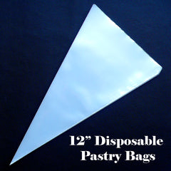 Pastry Bag / Frosting Bag / Icing Bag / Pipping Bag (12" / 20pcs / Disposable) Cake Decoration Cupcake Ice Cream Parfait Sweets TL008