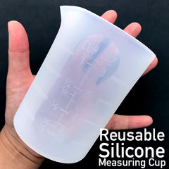 Reusable Silicone Measure Cup | 250ml Measuring Cup | 8oz Dosage Cup | Epoxy Resin Mixing Cup | Medicine Cup | Resin Art Supplies