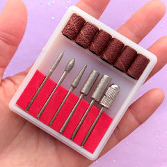 Nail File Drill Bits Set with Sanding Bands for Rotary Tool | Resin Tool | Manicure & Pedicure Supplies (Set of 12pcs)