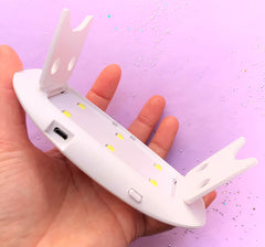Portable Mini USB UV Lamp by SUNmini, 6W LED Ultraviolet Light, UV R, MiniatureSweet, Kawaii Resin Crafts, Decoden Cabochons Supplies
