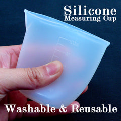 Silicone Measuring Cup | Washable & Reusable Measure Cup | 100ml Dosage Cup | Epoxy Resin Mixing Cup | Medicine Cup | Resin Crafts
