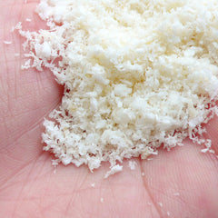 Fake Coconut Flakes | Faux Sweets Toppings | Fake Food Making (9 grams / Cream Color)