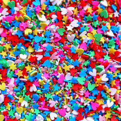 Fake Toppings in Colorful Mix | Faux Cake Sprinkles | Polymer Clay Cupcake Decoration | Kawaii Sweet Deco | Fimo Dessert Jewellery (Assorted Mix / 5 grams)