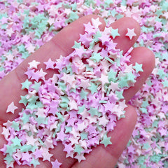 Star Sprinkles | Fake Confetti Toppings | Polymer Clay Food Making | Kawaii Fimo Crafts (Assorted Mix / 5 grams)